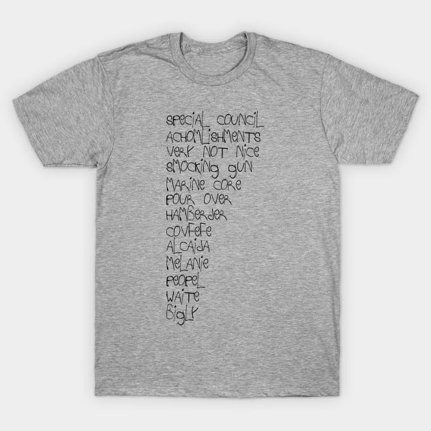 Trump's First English Test - The Best Words T-Shirt by MonkeyButlerDesigns